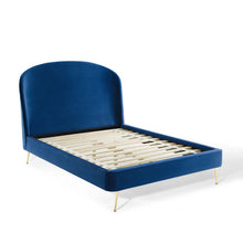 Load image into Gallery viewer, Mira Upholstered Performance Velvet Queen Platform Bed by Modway