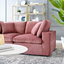 Load image into Gallery viewer, Commix Down Filled Overstuffed Performance Velvet Loveseat by Modway