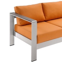 Load image into Gallery viewer, Shore Outdoor Patio Aluminum Sofa by Modway