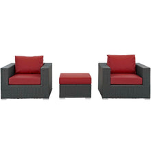 Load image into Gallery viewer, Sojourn 3 Piece Outdoor Patio Sunbrella¨ Sectional Set by Modway