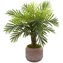 Load image into Gallery viewer, 27" Robellini Palm Artificial Tree in Stoneware Planter
