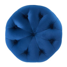 Load image into Gallery viewer, Amour Tufted Button Round Performance Velvet Ottoman by Modway