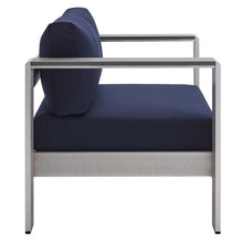 Load image into Gallery viewer, Shore 4 Piece Sunbrella¨ Fabric Outdoor Patio Aluminum Set by Modway