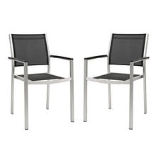 Load image into Gallery viewer, Shore Outdoor Patio Aluminum Dining Chair Set of 2 by Modway