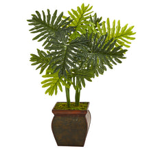 Load image into Gallery viewer, 40" Philodendron Artificial Plant in Decorative Planter (Real Touch)