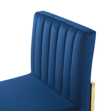 Load image into Gallery viewer, Carriage Channel Tufted Sled Base Performance Velvet Dining Chair by Modway