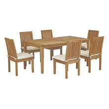 Load image into Gallery viewer, Marina 7 Piece Outdoor Patio Teak Dining Set by Modway