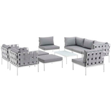 Load image into Gallery viewer, Harmony 10 Piece Outdoor Patio Aluminum Sectional Sofa Set by Modway