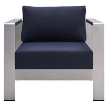 Load image into Gallery viewer, Shore 4 Piece Sunbrella¨ Fabric Outdoor Patio Aluminum Set by Modway