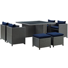 Load image into Gallery viewer, Sojourn 9 Piece Outdoor Patio Sunbrella¨ Dining Set by Modway