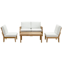 Load image into Gallery viewer, Marina 5 Piece Outdoor Patio Teak Set by Modway