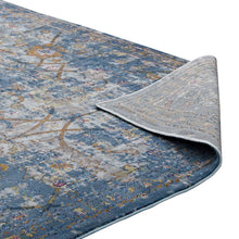 Load image into Gallery viewer, Minu Distressed Floral Lattice 5x8 Area Rug by Modway