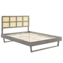 Load image into Gallery viewer, Sidney Cane and Wood Full Platform Bed With Angular Legs by Modway