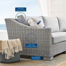Load image into Gallery viewer, Conway 4-Piece Sunbrella¨ Outdoor Patio Wicker Rattan Furniture Set by Modway