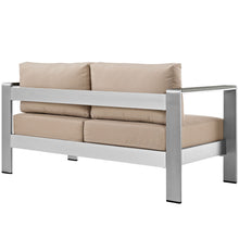 Load image into Gallery viewer, Shore Outdoor Patio Aluminum Loveseat by Modway