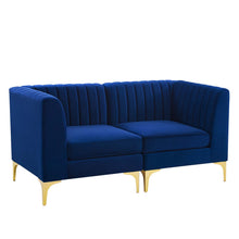 Load image into Gallery viewer, Triumph Channel Tufted Performance Velvet Loveseat by Modway