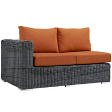 Load image into Gallery viewer, Summon Outdoor Patio Sunbrella¨ Left Arm Loveseat by Modway