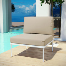 Load image into Gallery viewer, Harmony Armless Outdoor Patio Aluminum Chair by Modway