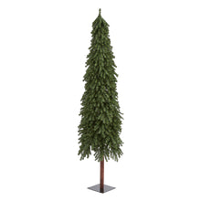 Load image into Gallery viewer, 7' Gr& Alpine Artificial Christmas Tree w/950 Bendable Branches on Natural Trunk