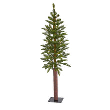 Load image into Gallery viewer, 4' Alaskan Alpine Artificial Christmas Tree with 50 Clear Microdot