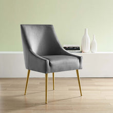 Load image into Gallery viewer, Discern Upholstered Performance Velvet Dining Chair by Modway