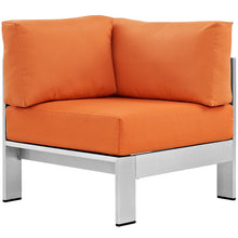 Load image into Gallery viewer, Shore Outdoor Patio Aluminum Corner Sofa by Modway