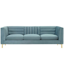 Load image into Gallery viewer, Ingenuity Channel Tufted Performance Velvet Sofa by Modway