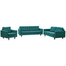 Load image into Gallery viewer, Empress Sofa, Loveseat and Armchair Set of 3 by Modway