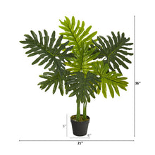 Load image into Gallery viewer, 3' Philodendron Artificial Plant (Real Touch)