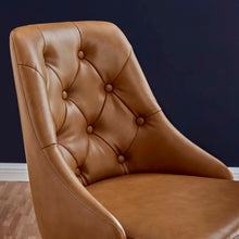 Load image into Gallery viewer, Distinct Tufted Swivel Vegan Leather Office Chair by Modway
