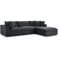 Load image into Gallery viewer, Commix 4 Piece Down Filled Overstuffed Sectional Sofa Set by Modway