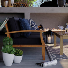 Load image into Gallery viewer, Marina Outdoor Patio Teak Sofa by Modway