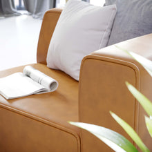 Load image into Gallery viewer, Mingle Vegan Leather Right-Arm Chair by Modway