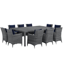 Load image into Gallery viewer, Summon 11 Piece Outdoor Patio Sunbrella¨ Dining Set by Modway