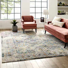 Load image into Gallery viewer, Success Jacinda Distressed Vintage Floral Vintage Medallion 8x10 Area Rug by Modway