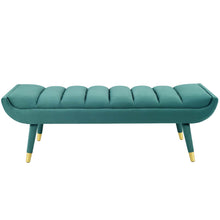 Load image into Gallery viewer, Guess Channel Tufted Performance Velvet Accent Bench by Modway