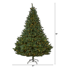 Load image into Gallery viewer, 8' Northern Rocky Spruce Artificial Christmas Tree with 500 Clear Lights