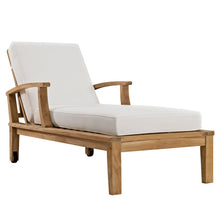 Load image into Gallery viewer, Marina Outdoor Patio Teak Single Chaise by Modway