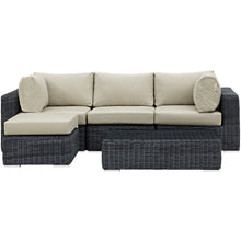 Load image into Gallery viewer, Summon 5 Piece Outdoor Patio Sunbrella¨ Sectional Set by Modway