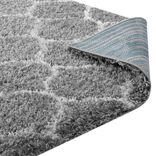 Load image into Gallery viewer, Solvea Moroccan Trellis 5x8 Shag Area Rug by Modway