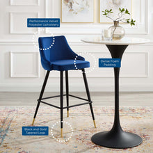 Load image into Gallery viewer, Adorn Performance Velvet Bar Stool by Modway