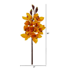 Load image into Gallery viewer, 20" Cymbidium Orchid Artificial Flower (Set of 4)