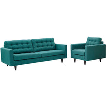 Load image into Gallery viewer, Empress Armchair and Sofa Set of 2 by Modway