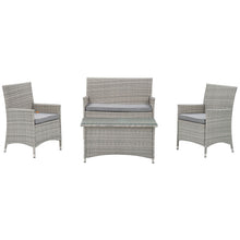 Load image into Gallery viewer, Bridge 4 Piece Outdoor Patio Patio Conversation Set by Modway