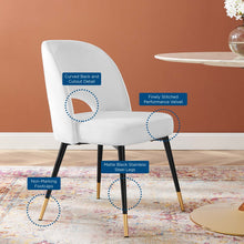 Load image into Gallery viewer, Rouse Performance Velvet Dining Side Chairs Set of 2 by Modway