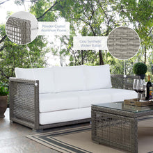 Load image into Gallery viewer, Aura Outdoor Patio Wicker Rattan Sofa by Modway