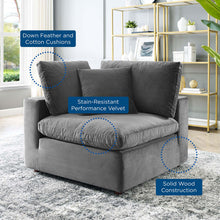 Load image into Gallery viewer, Commix Down Filled Overstuffed Performance Velvet Corner Chair by Modway