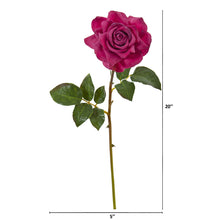 Load image into Gallery viewer, 20" Rose Artificial Flower (Set of 6)