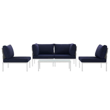 Load image into Gallery viewer, Harmony 5 Piece Outdoor Patio Aluminum Sectional Sofa Set by Modway