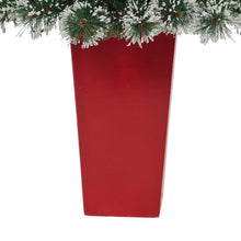 Load image into Gallery viewer, 52' Frosted Swiss Pine Artificial Christmas Tree w/ 100 Clear LED Lights